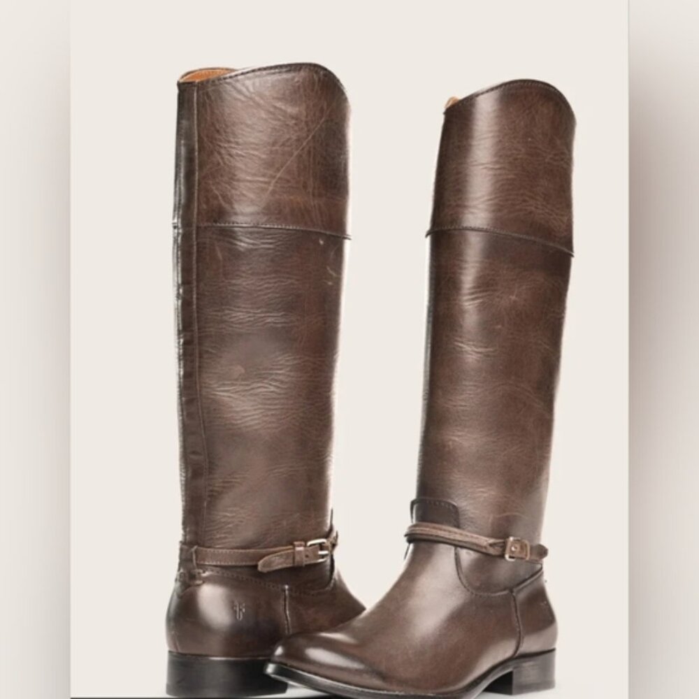Frye Leather Riding Boots Size 7.5 - Picture 2 of 14